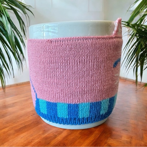 Karma “Purrk Me Up” Cat Mug with Pink & Blue Knit Cozy - Adorable & Unique! - Picture 6 of 14